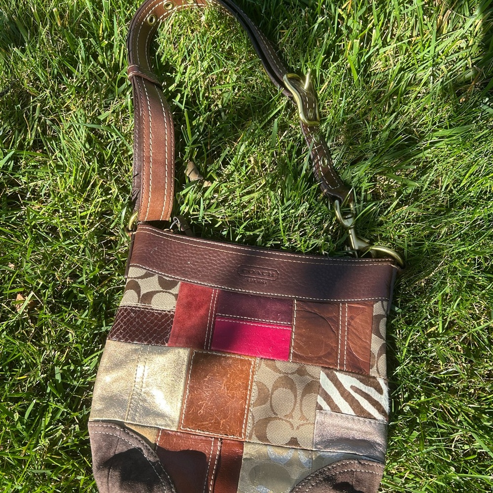 Y2K Coach Patchwork Shoulder Bag